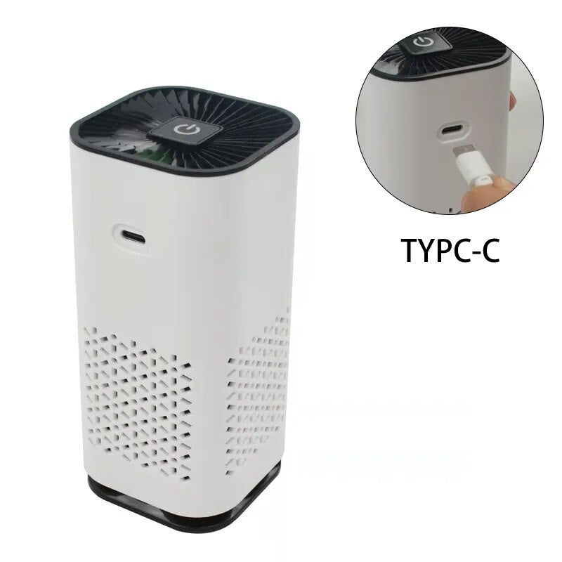 20CC Ultra Quiet Air Purifier Negative Ion Car Air Cleaner HEPA Air Filter for Filtering Ultra-fine Dust & Small Particles