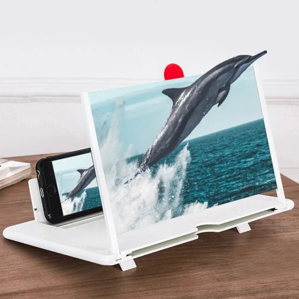 10-14 Inch 3D Fun Screen Amplifier Folding Mobile Phones Magnifying Glass HD Stand Video Amplifier Bracket Enlarge Eye Protector