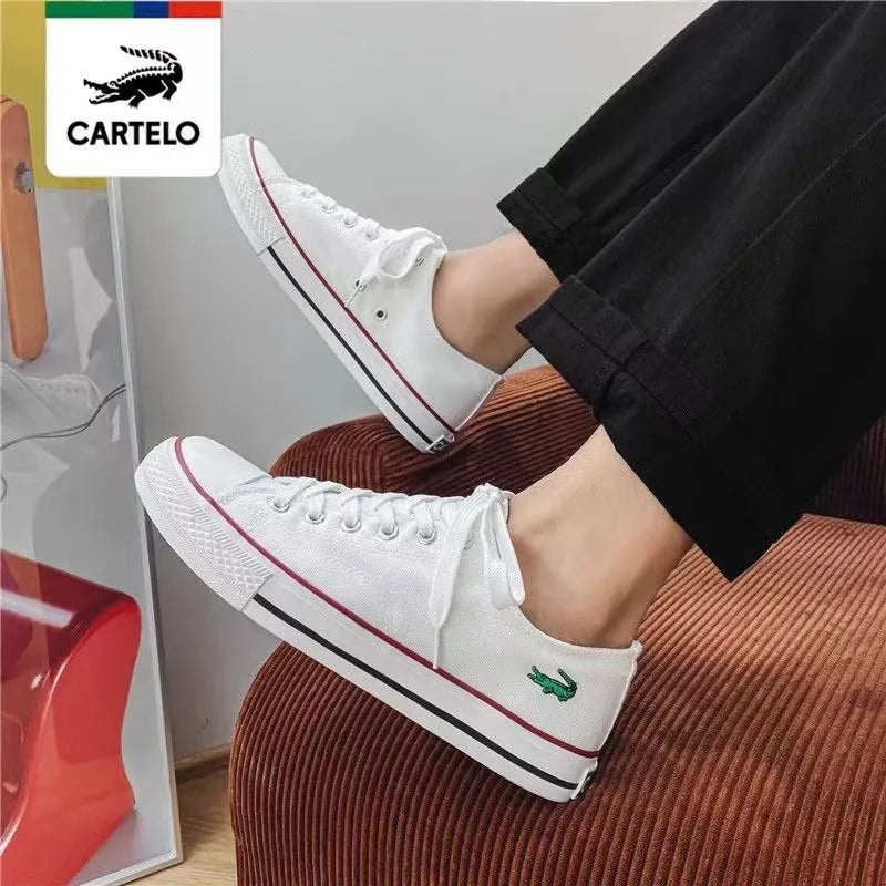 CARTELO Fashion Canvas Sneakers Women Shoes Summer Men Casual Trend Flat Vulcanized Shoe Zapatillas Hombre Zapatos Mujer Laofers