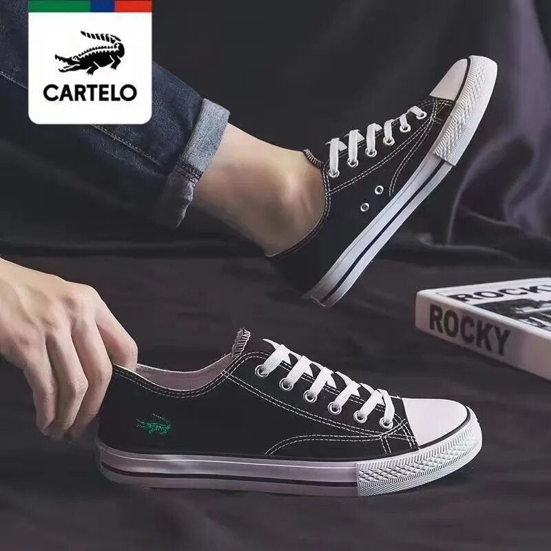 CARTELO Fashion Canvas Sneakers Women Shoes Summer Men Casual Trend Flat Vulcanized Shoe Zapatillas Hombre Zapatos Mujer Laofers