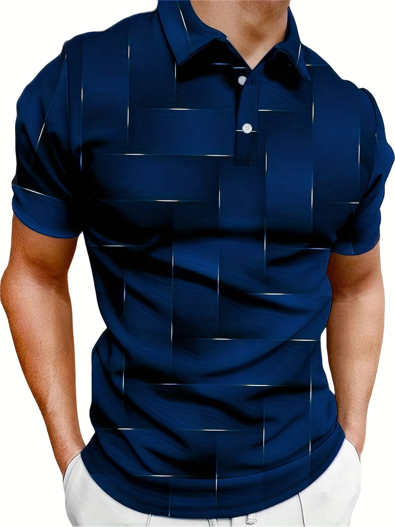 Stylish Men's Casual Button Up Short Sleeve Lightweight Shirt, Men's clothes For Summer