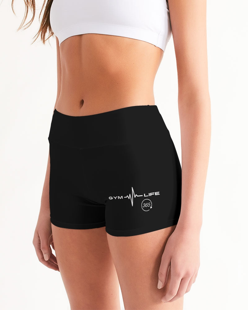 GymLife 365 - Women's Mid-Rise Yoga Shorts