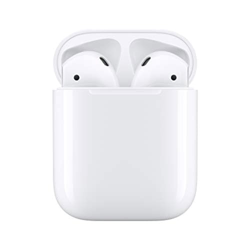 Apple AirPods (2nd Generation) Wireless Ear Buds, Bluetooth Headphones with Lightning Charging Case Included, Over 24 Hours of Battery Life, Effortless Setup for iPhone