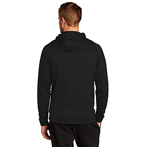 MEN'S NIKE THERMA PULLOVER HOODIE (BLACK/WHITE, Medium)