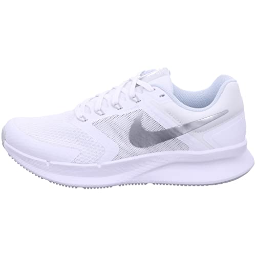 Nike Women's Low-Top Sneakers, White Metallic Silver Pure Platinum, 9.5