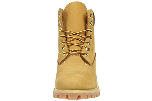 Timberland Men's 6 inch Premium Waterproof Boot, Wheat Nubuck, 9