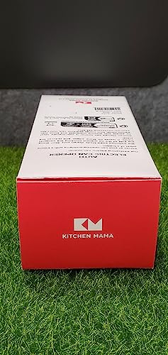 Kitchen Mama Auto Electric Can Opener Christmas Gift Ideas: Open Your Cans with A Simple Press of Button - Automatic, Hands Free, Smooth Edge, Food-Safe, Battery Operated, YES YOU CAN (Red)