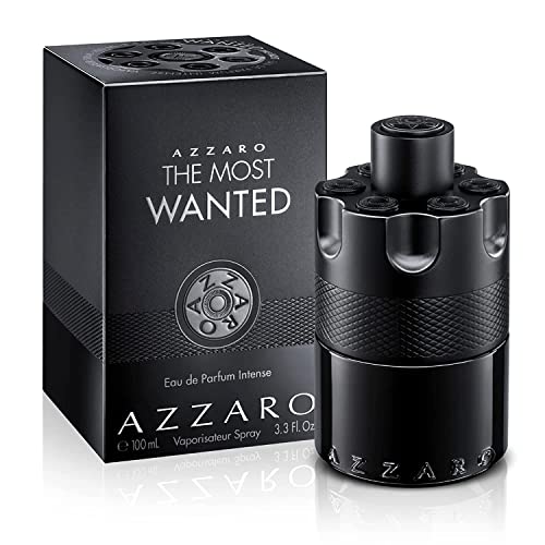 Azzaro The Most Wanted Eau de Parfum Intense - Seductive Mens Cologne - Fougère, Ambery & Spicy Fragrance for Date - Lasting Wear - Luxury Perfumes for Men, 3.3 Fl. Oz