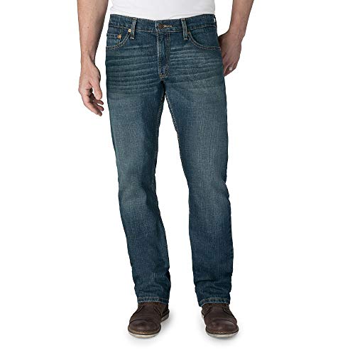 Signature by Levi Strauss & Co. Gold Label Men's Regular Straight Fit Jeans, Bigfoot, 32W x 32L