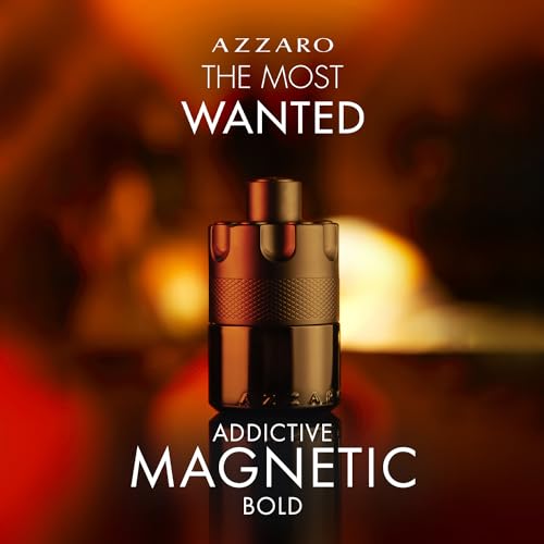 Azzaro The Most Wanted Eau de Parfum Intense - Seductive Mens Cologne - Fougère, Ambery & Spicy Fragrance for Date - Lasting Wear - Luxury Perfumes for Men, 3.3 Fl. Oz