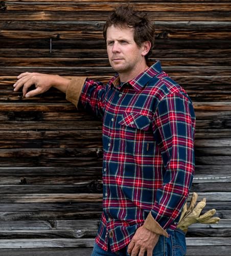 Legendary Whitetails Men's Buck Camp Flannel Shirt, Shale Plaid, X-Large